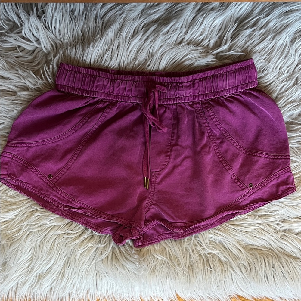 Anthropologie Magenta Athletic Shorts